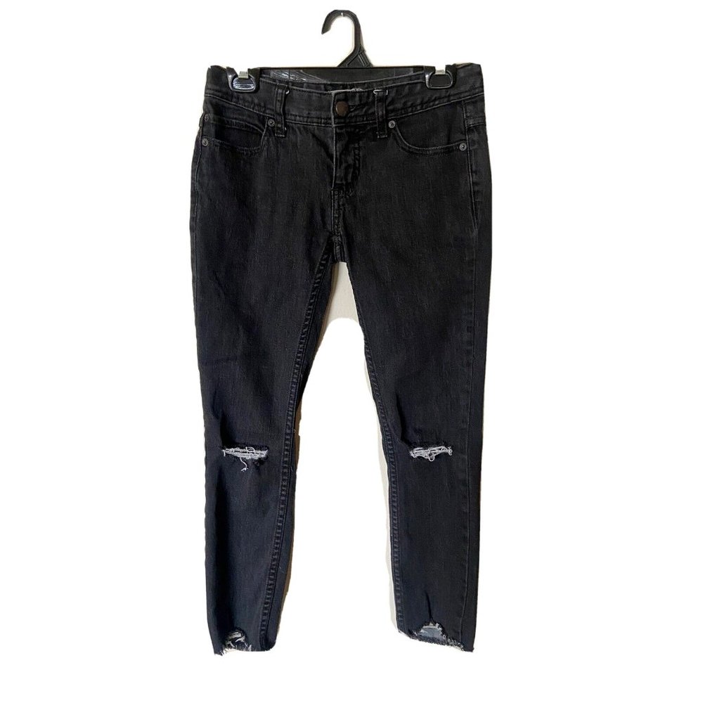Free People Womens Jeans 25 Black Denim